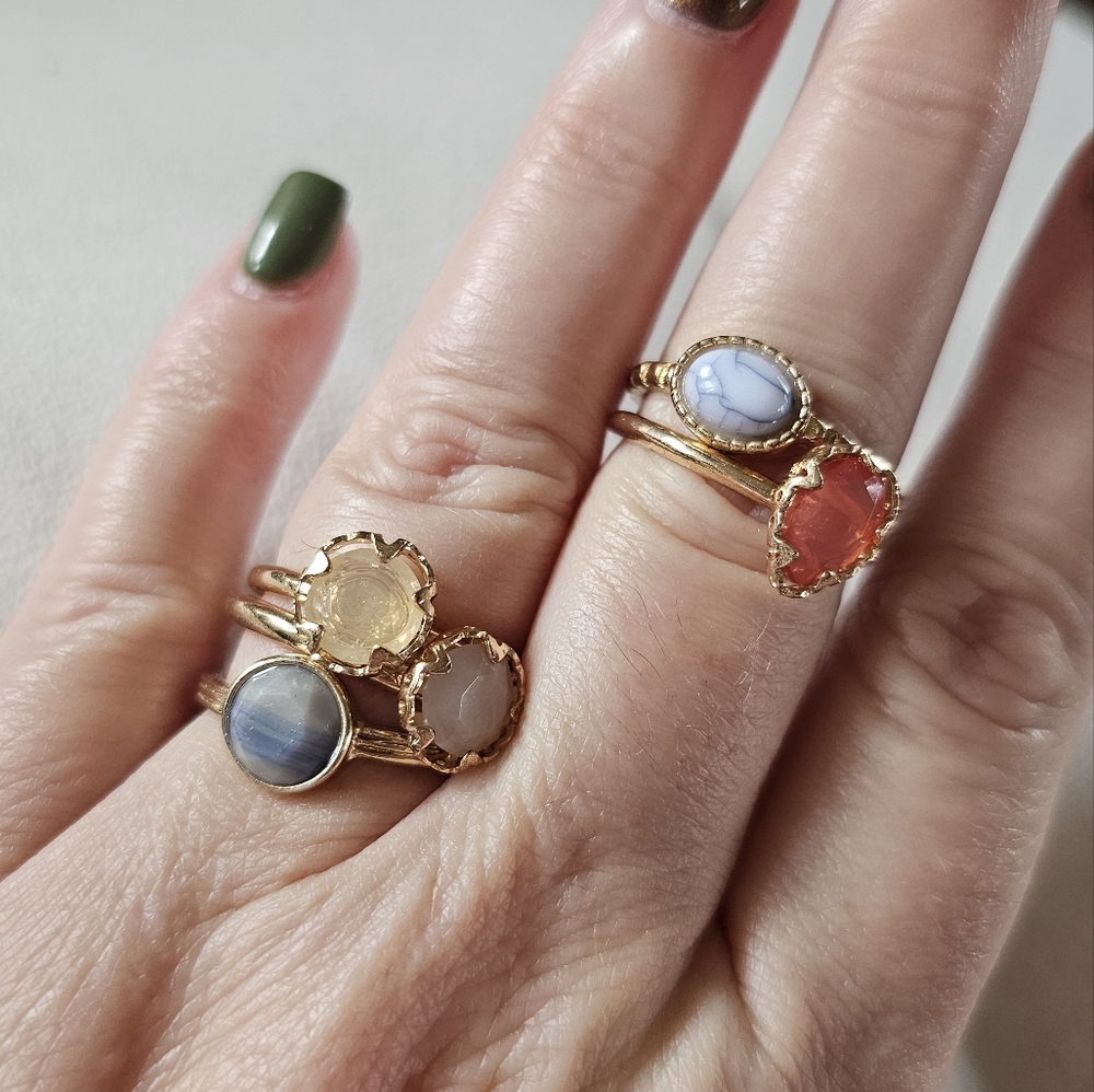 Rings 5 PC stacking set Size 9